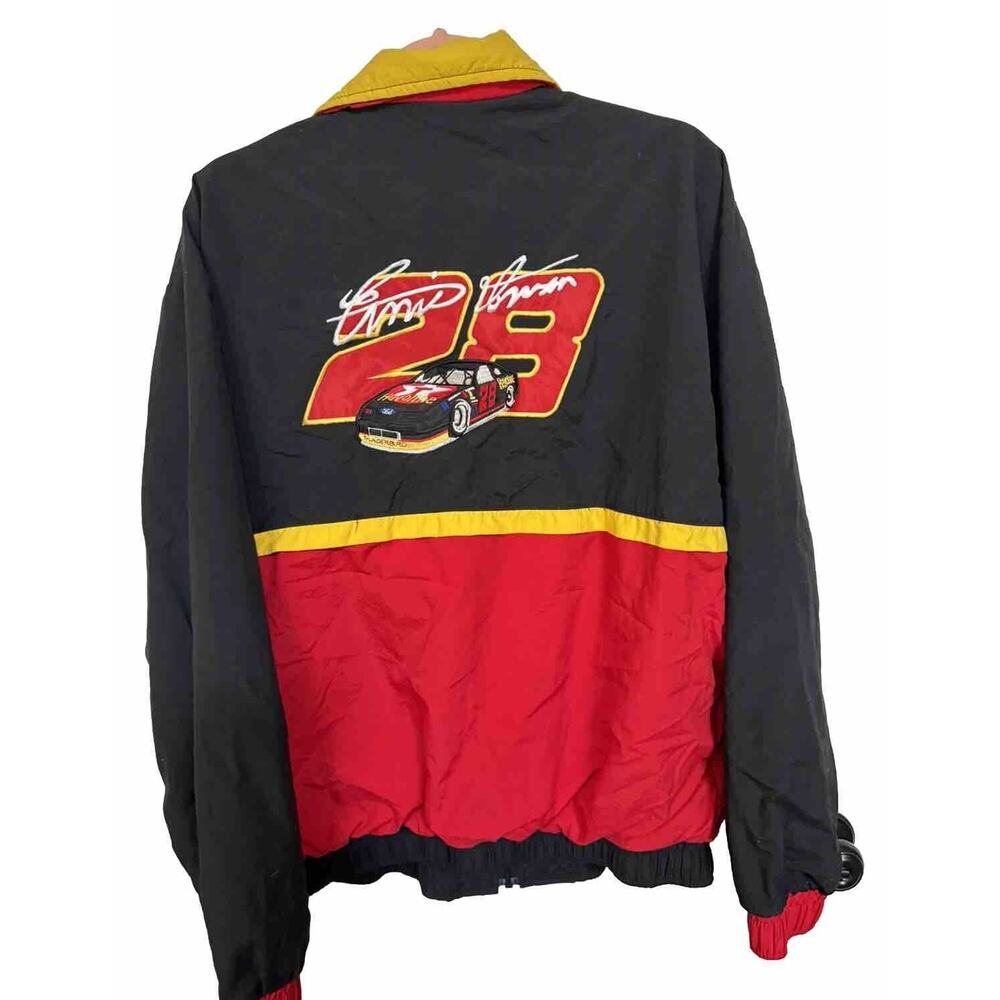 Ernie Irvan NASCAR VTG Auto Racing Jacket Medium Texaco Havoline Yates READ‎